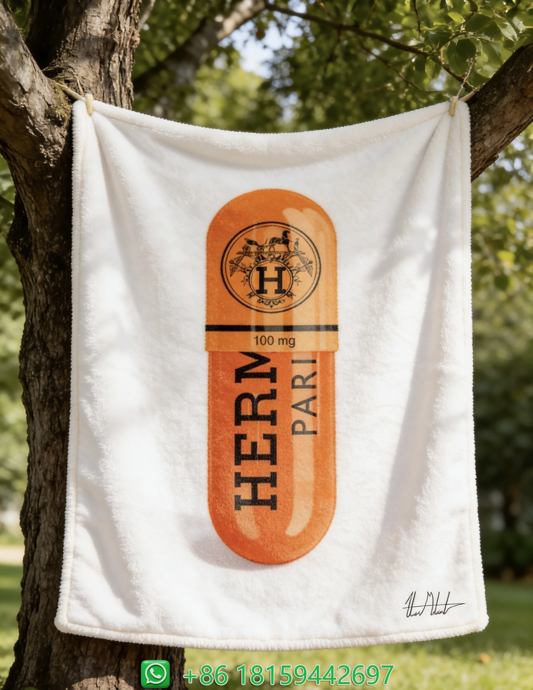 Hermes Throw Blankets